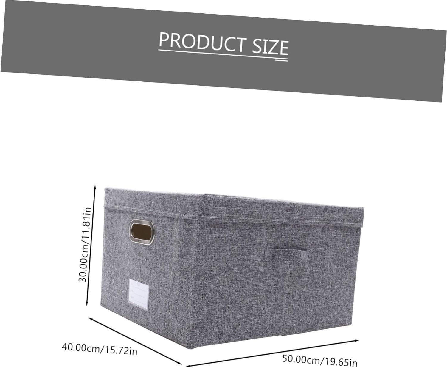 PRETYZOOM Fabric Storage Box Household Organizer Lid for Clothes Toys and Sundries and Material for Home Office Use