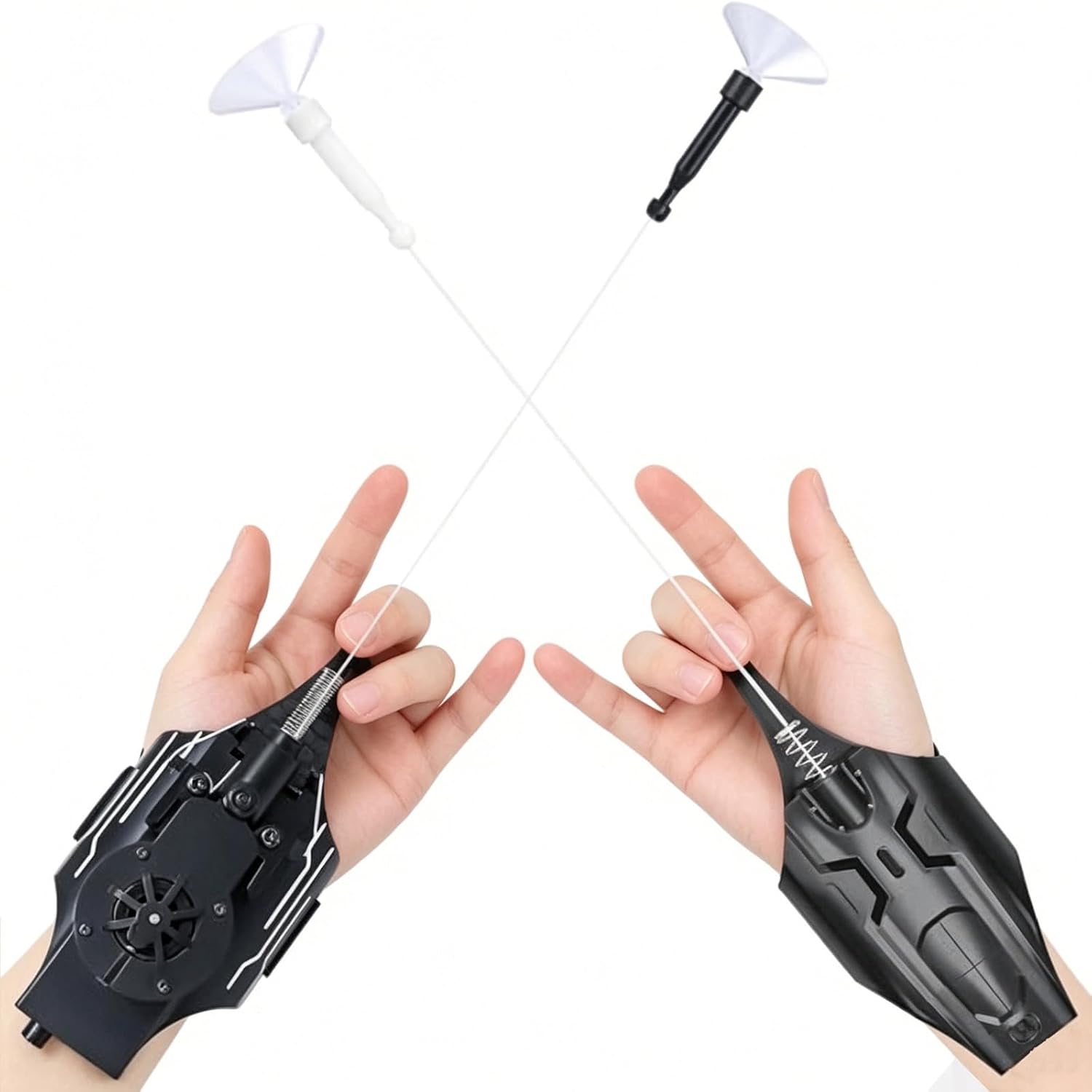Spider Web Shooters Real (1.0 and 2.0),Spider Silk Launcher for Kids, 9.4 FT Realistic Web Launcher String, Cool Gadgets String Shooters Toy for Superhero Role-Play…