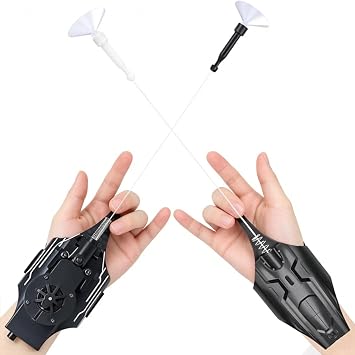 Spider Web Shooters Real 1.0 and 2.0,Spider Silk Launcher for Kids, 9.4 FT Realistic Web Launcher String, Cool Gadgets String Shooters Toy for Superhero Role-Play...