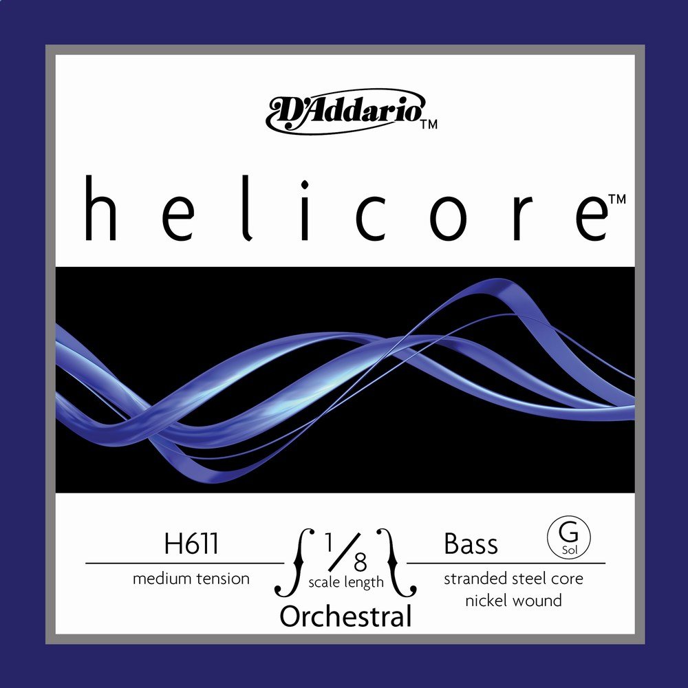 D'Addario Helicore Orch Bass 10Blk G 1/8 M (H6111/8M-B10)