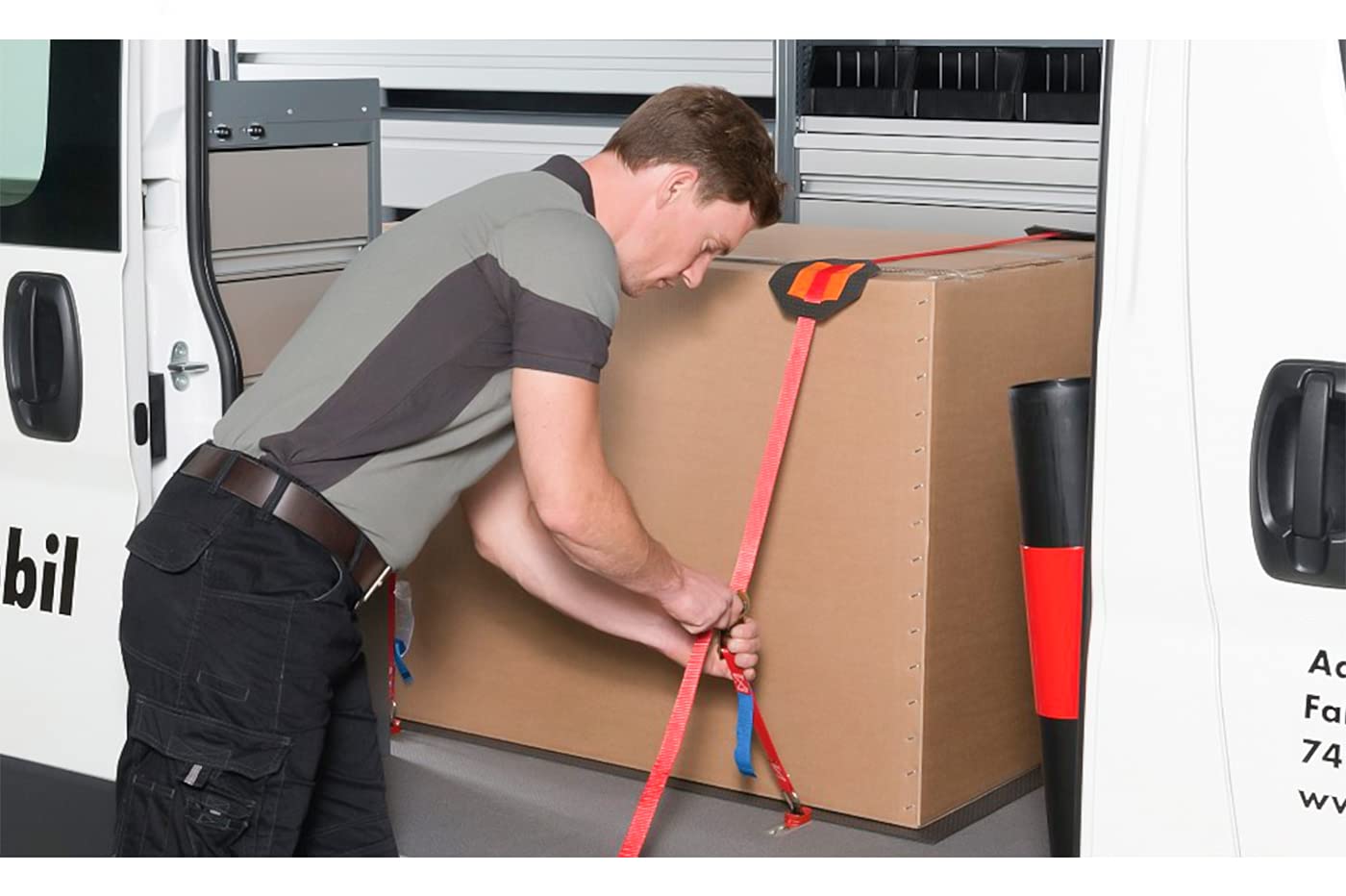 Cinghia A Cricchetto 4,5m - Fune Per Fermabagagli Con Ganci In Lega - Colore Arancione - Foto 11