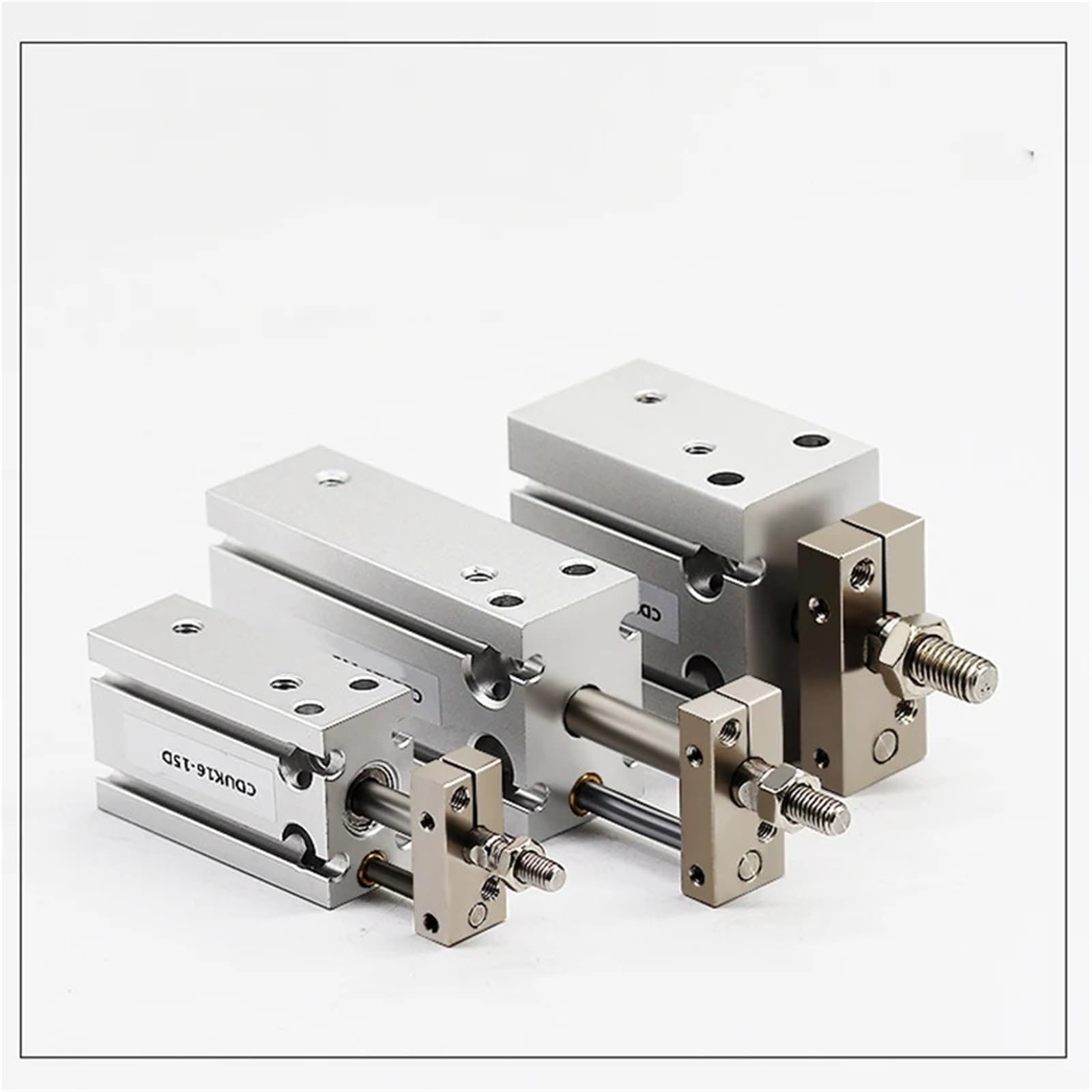Mini cylindre pneumatique CDUK6 en aluminium usiné à double effet intégré