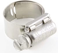 Vista 1 de Abrazaderas de manguera de accionamiento sin fin SS de tacto suave de 9/16" - 1 1/16", SAE 10 - (paquete de 10)