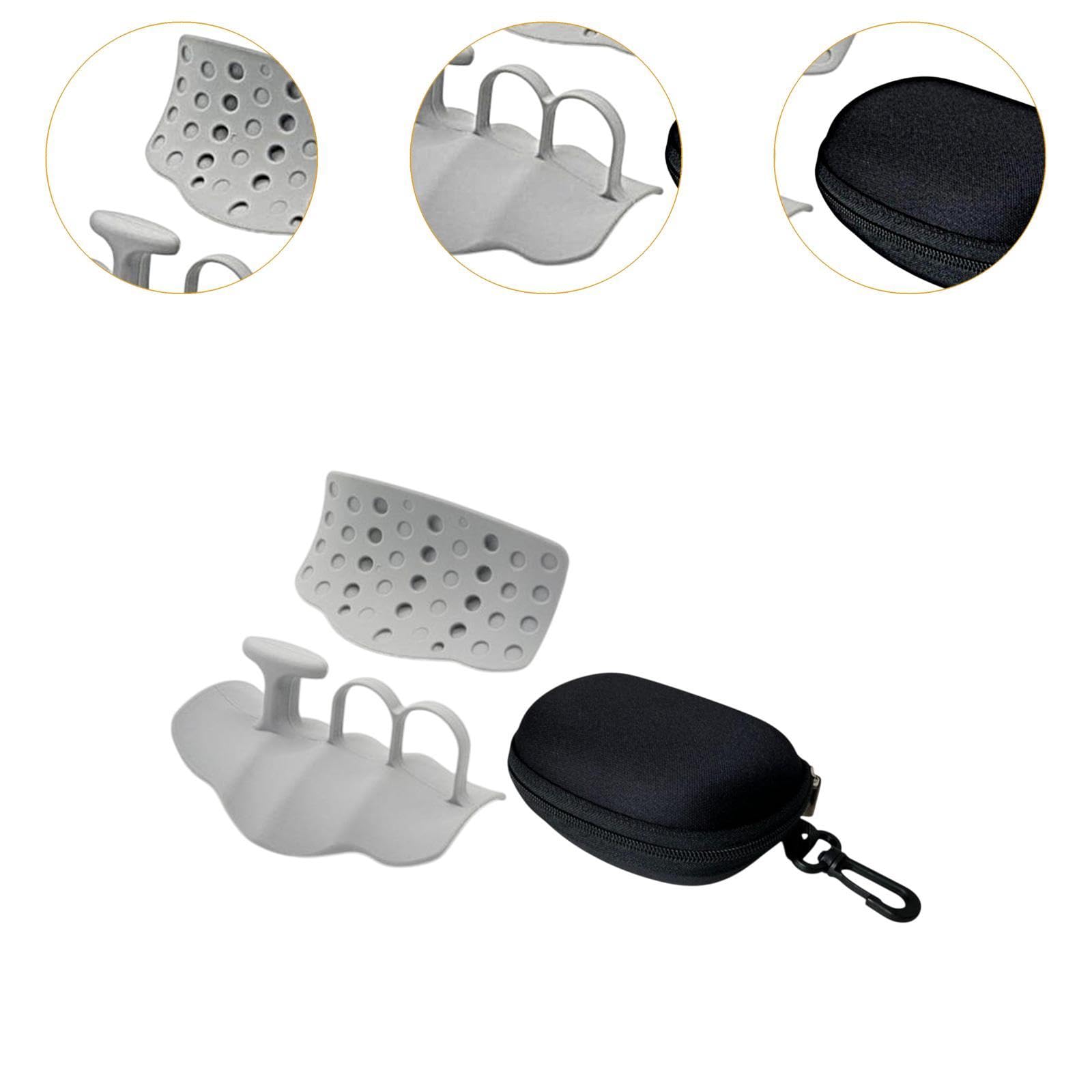 Colaxi 2Pcs Weight Lifting Grips Gym Grips for Men Women Barbell Bar Pads Hand Protection for Powerlifting Bodybuilding Calisthenics, Gray