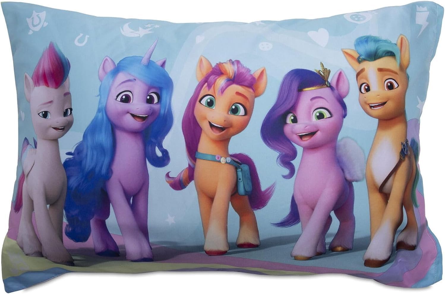 My Little Pony Sheet Set - My Little Pony Bedding Bundle for Toddler Beds Includes 1 Flat Sheet, 1 Fitted Sheet, 1 Pillow Cases, 1 Quilted Bedspread, More | MLP Bedding