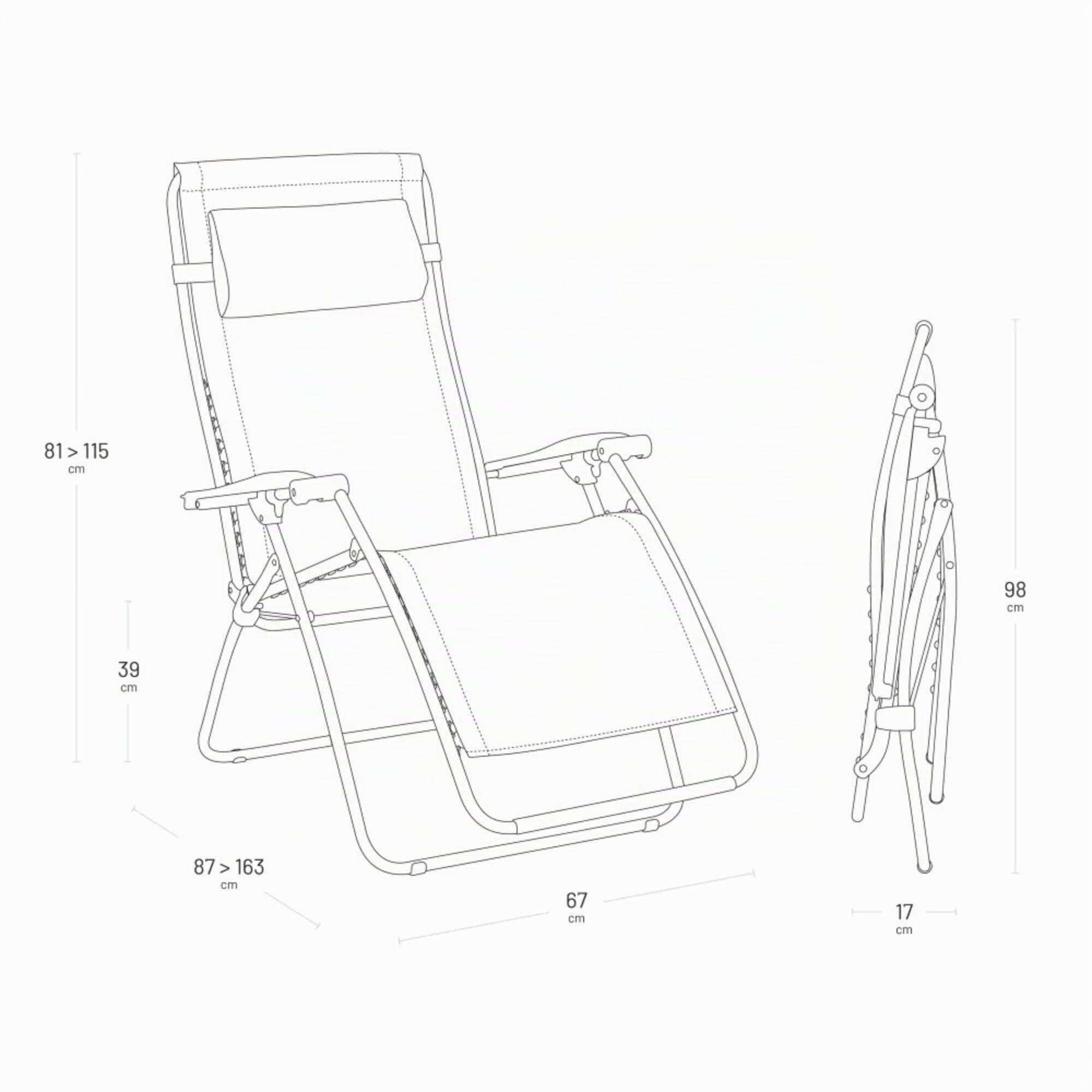 Lafuma - Fauteuil Relax Zéro Gravité