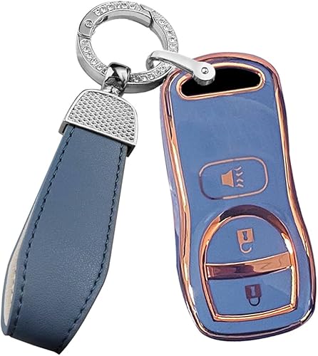 Miniatura 8 de ontto Funda para llave de automóvil de 3 botones para Nissan Altima Maxima 350Z Armada Quest Sentra compatible con Infiniti EX35 FX35 FX45 2002-2006