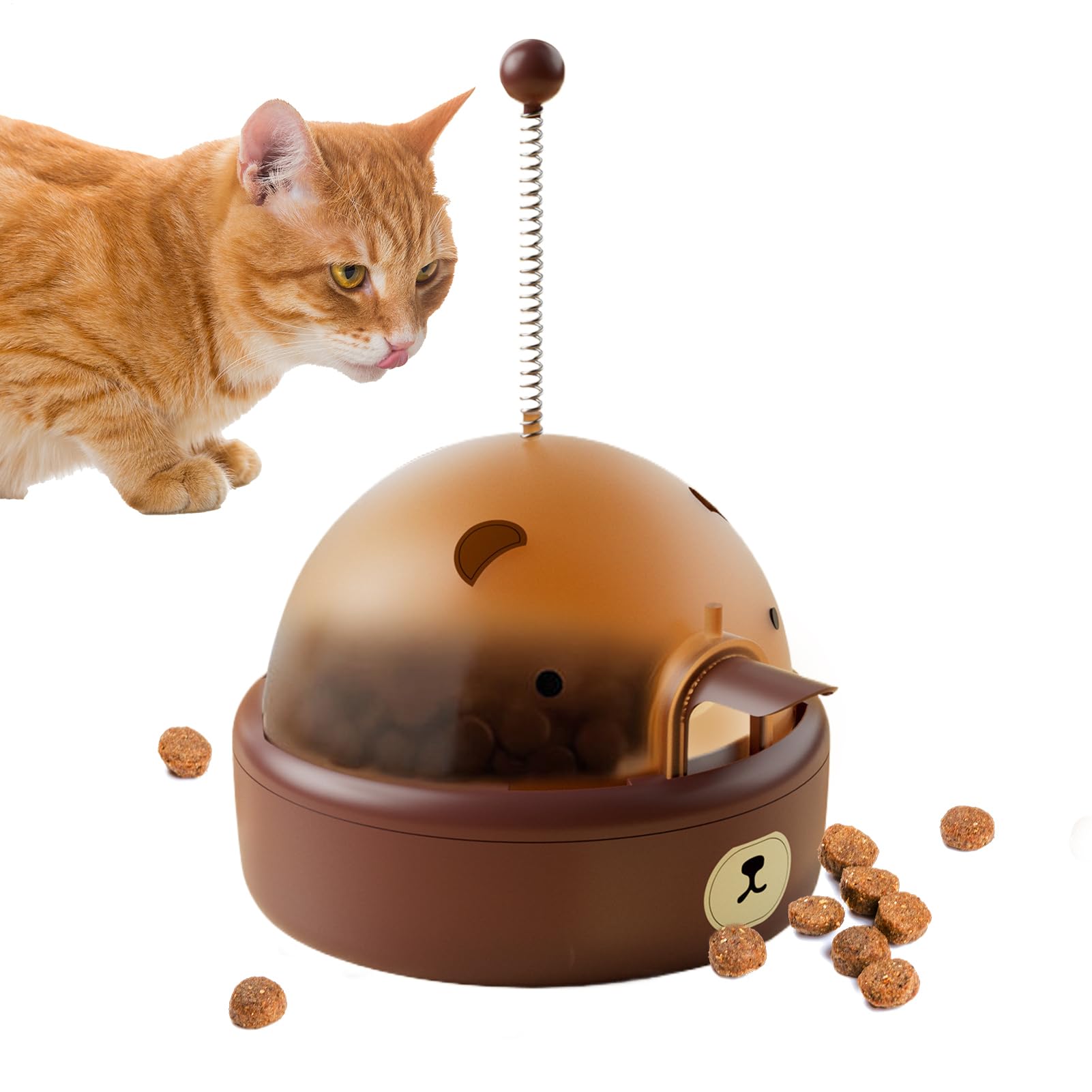 Jouet interactif de chat intelligent avec distributeur de friandises électronique