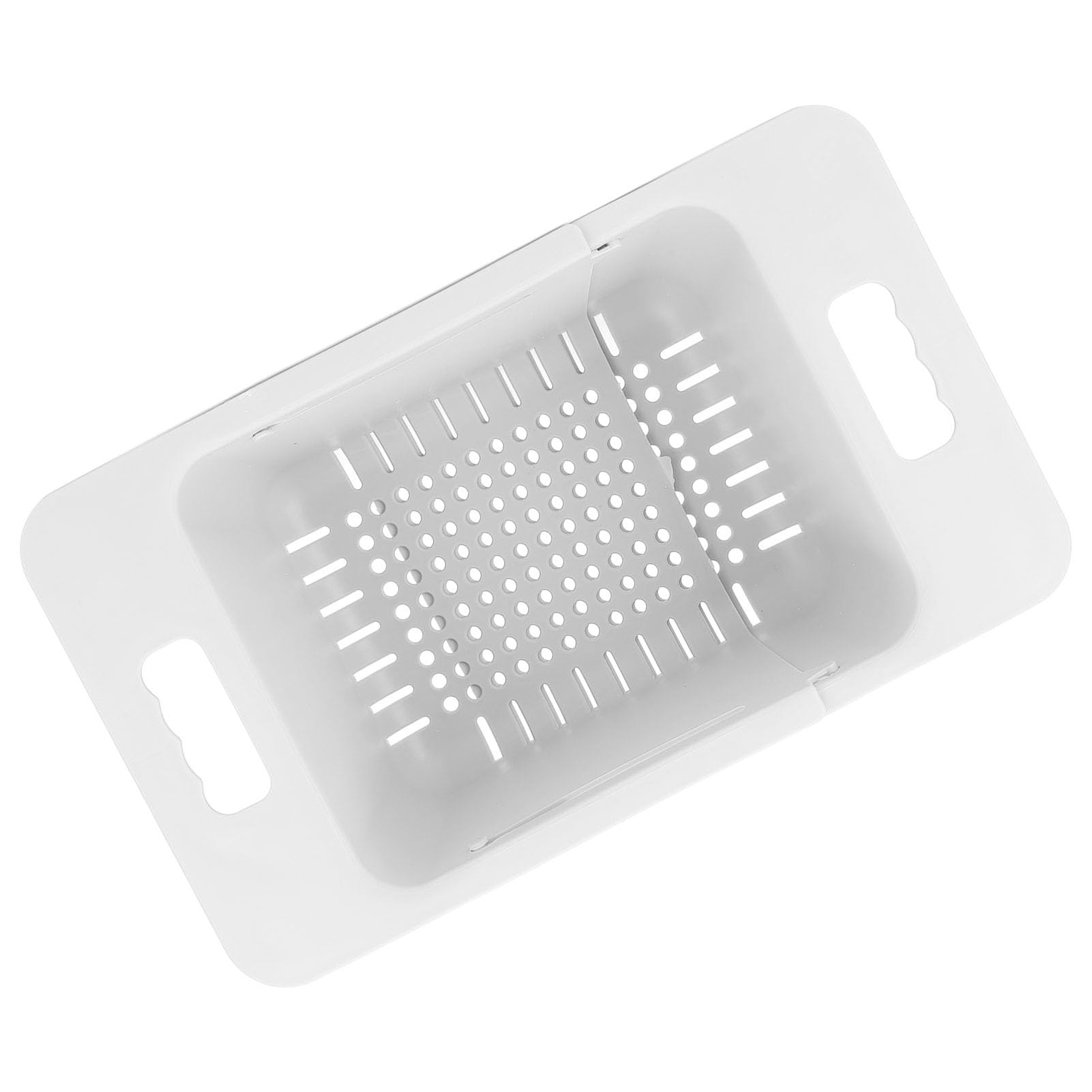 Cesta para congelador de pecho, 15 a 25 kg, contenedor de almacenamiento expandible con asa, organizador universal ajustable para congelador profundo para cocina (blanco)