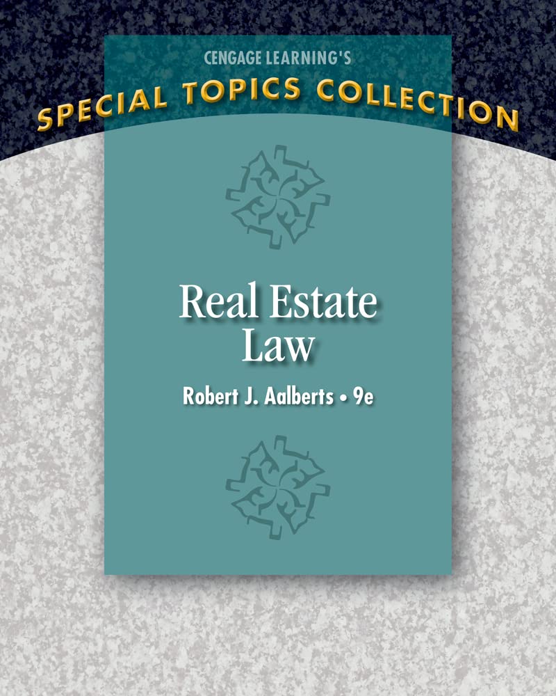 Real Estate Law by Robert Aalberts - 9781285428765