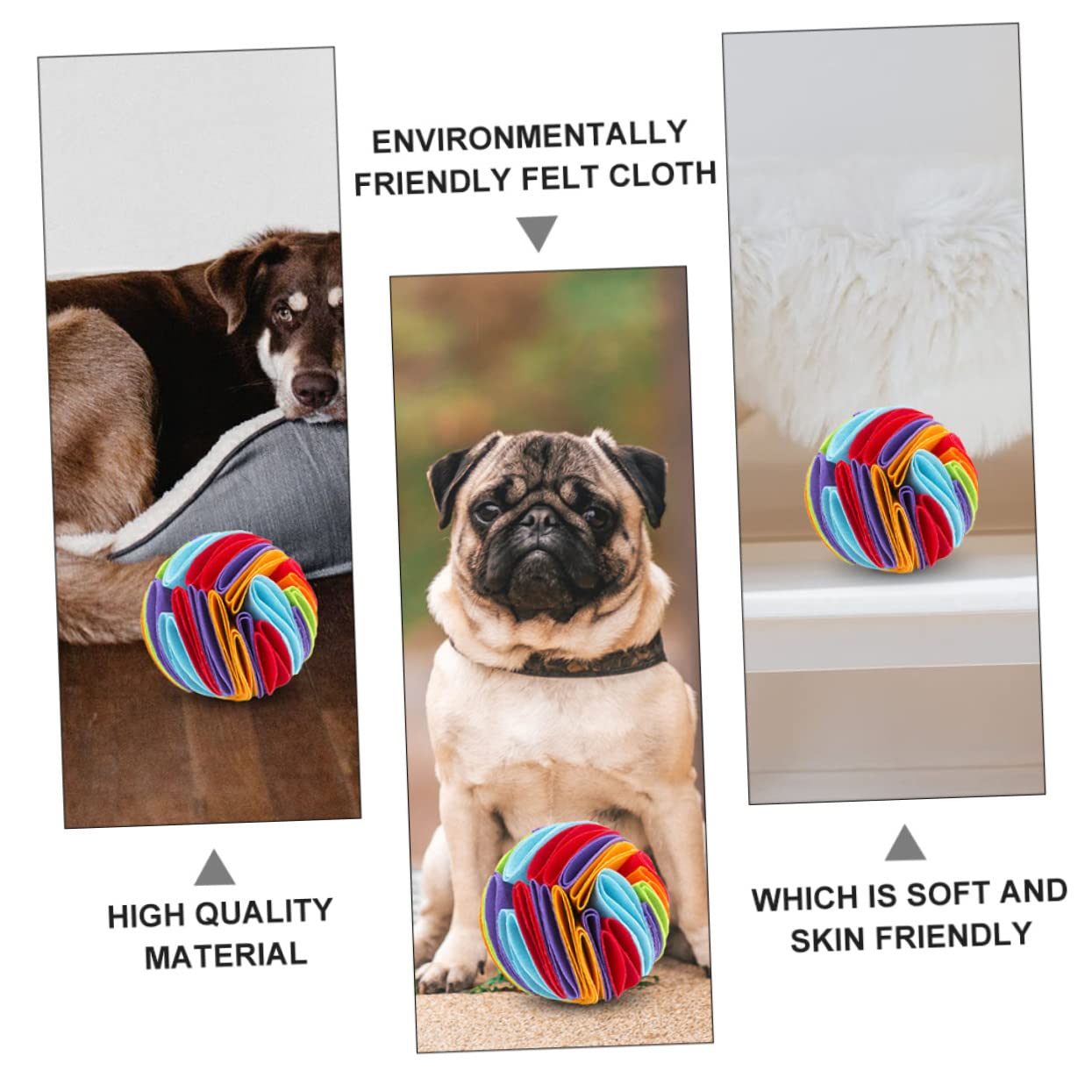 Mipcase 3stücke Funny Pet Chew Toy Interaktives Schnüffelspielzeug Für Hunde Kauspielzeug Mit Futterhaltevorrichtung Fördert Langsames Fressen Und Zahngesundheit Für Drinnen Und