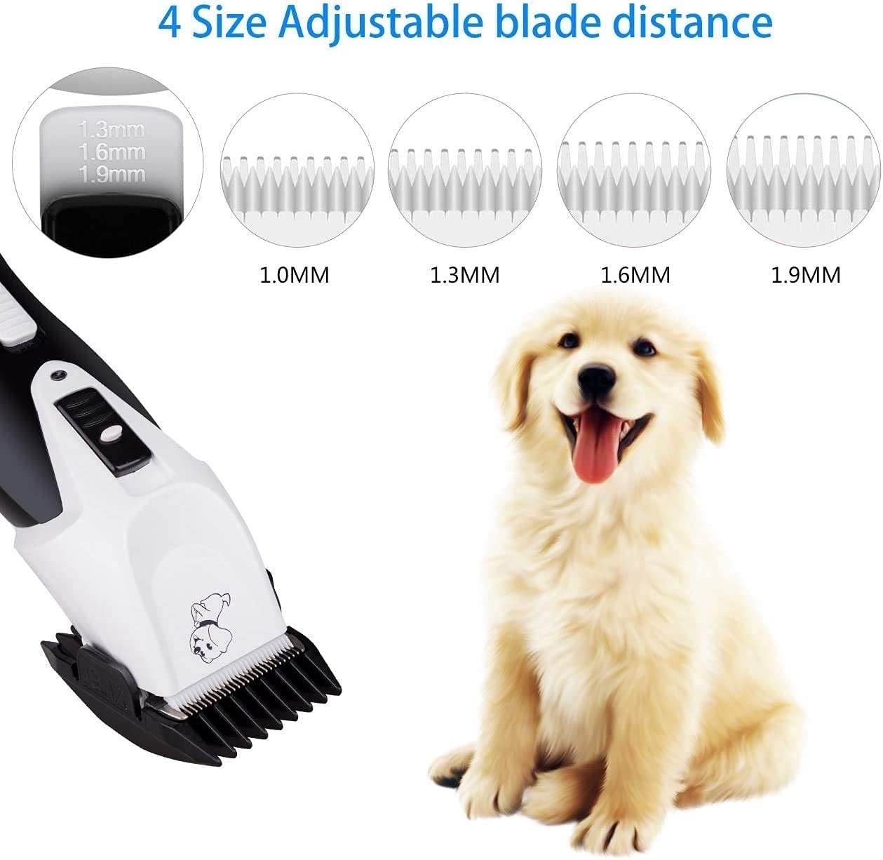 Clippers for Perros Electric Pet Cats CHORS Clippers Animales ANIMALIZACIÓN Corte de Pelo Cutter Shaver Deckmer Set Professional Recargable