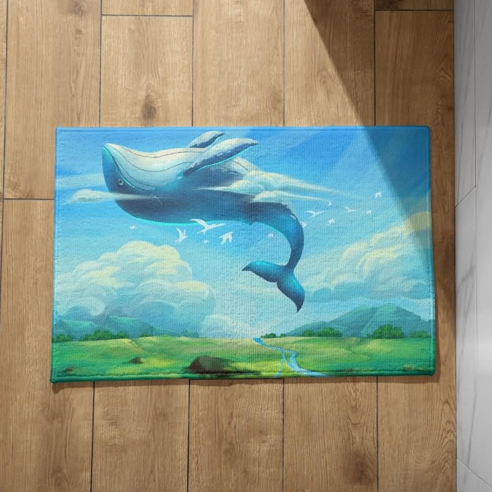 Alfombrilla antideslizante de dibujos animados para el cuarto gaming de los niños