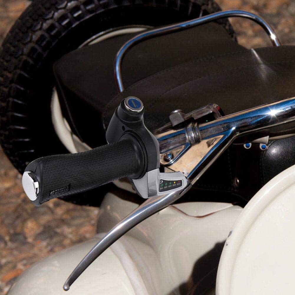 Demeras Kit de Moteur électrique pour vélo Contrôleur de Vitesse brossé avec Affichage de la Batterie et poignée torsadée avec Serrure 1000W (36V 1000W)