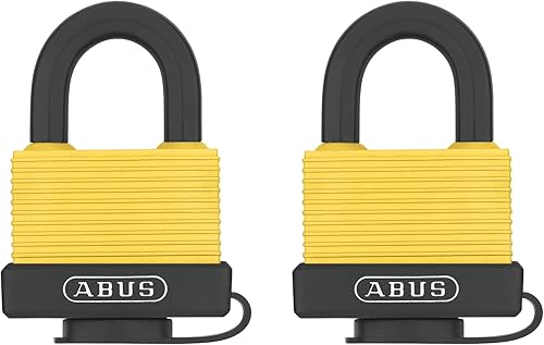Miniatura 5 de ABUS Cerradura resistente a la intemperie 70/45 con 2 llaves para exteriores, almacenamiento, marina, 1.93 pulgadas (1.929 in) de ancho