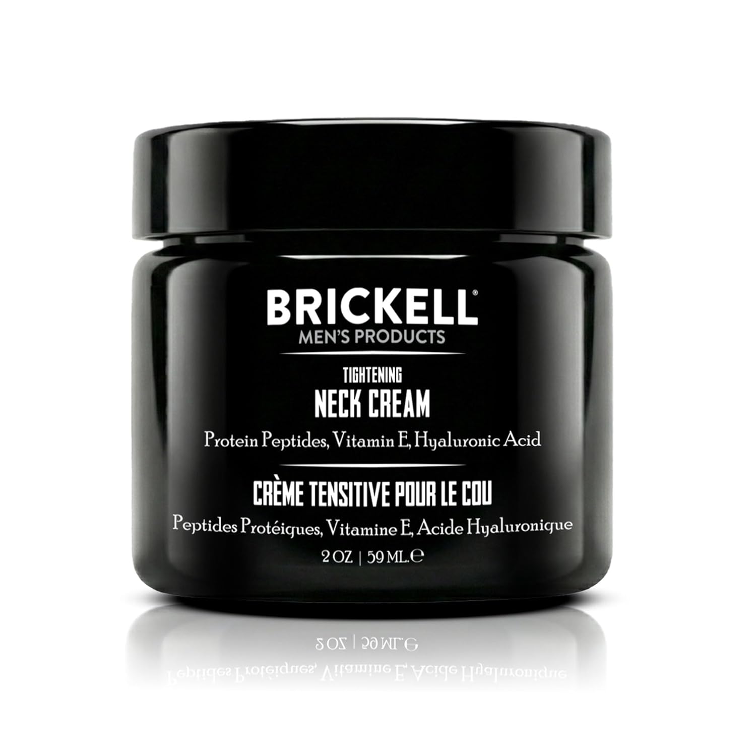 Brickell Men's Tightening Neck Cream For Men, Natural and Organic, Neck Cream For Tightening and Firming, Anti Wrinkle Cream, 2 Ounce, Unscented