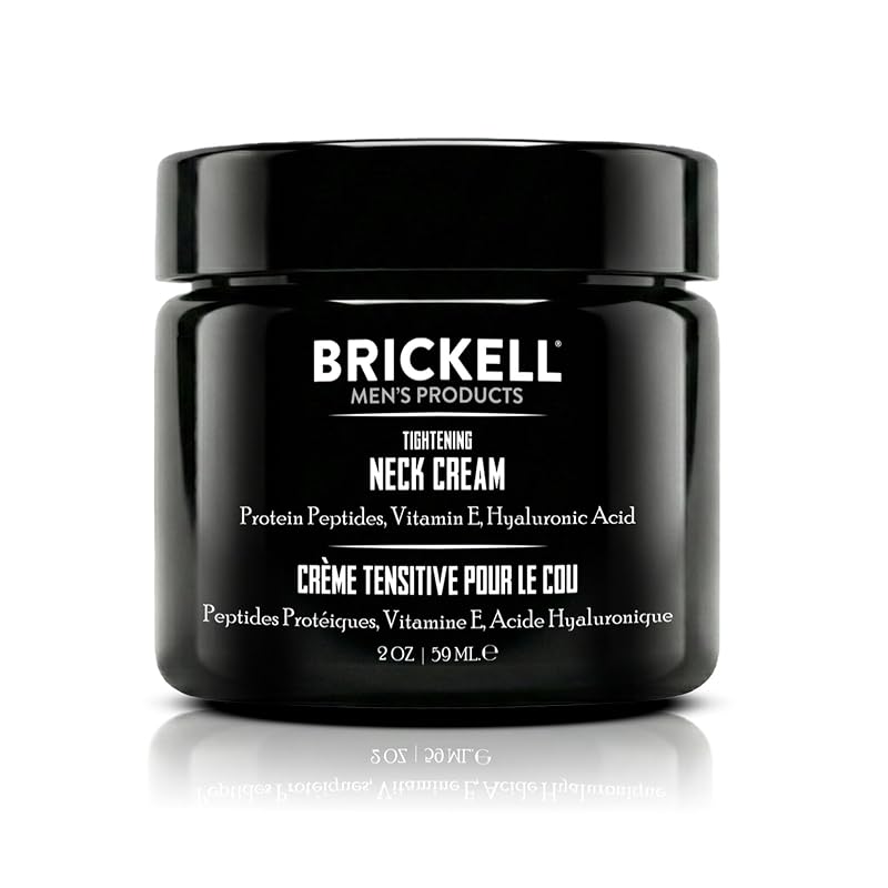 Brickell Men's Products Creme para o Pescoço com Peptídeos, Niacinamida e Ácido Hialurônico, Sem Fragrância, 56 g