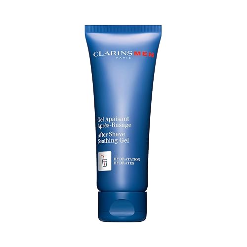 CLARINS Gel calmante para después del afeitado MEN  Gel hidratante para después del afeitado para hombres  Alivia las irritaciones y las quemaduras