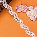 HZLXF1 Trim Pizzo 2 Metri Lunghi 1,5 cm Larghezza Ciglia Nappe Bianche Nappe solubili in Pizzo solubile Adatto for Vestito Costume Decor Trimmings Cucito Abbigliamento Fai da Te Artigianato rotte