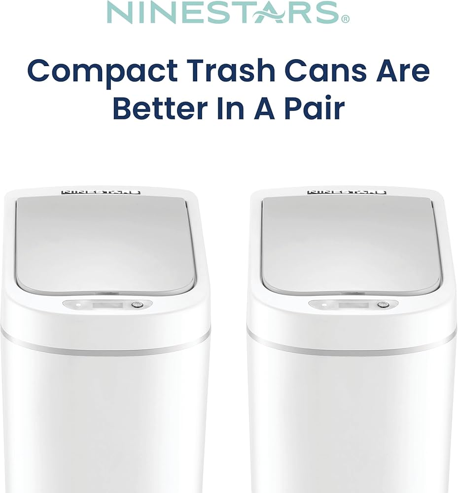 Amazon.com: Ninestars Automatic Motion Sensor Bathroom Trash Can