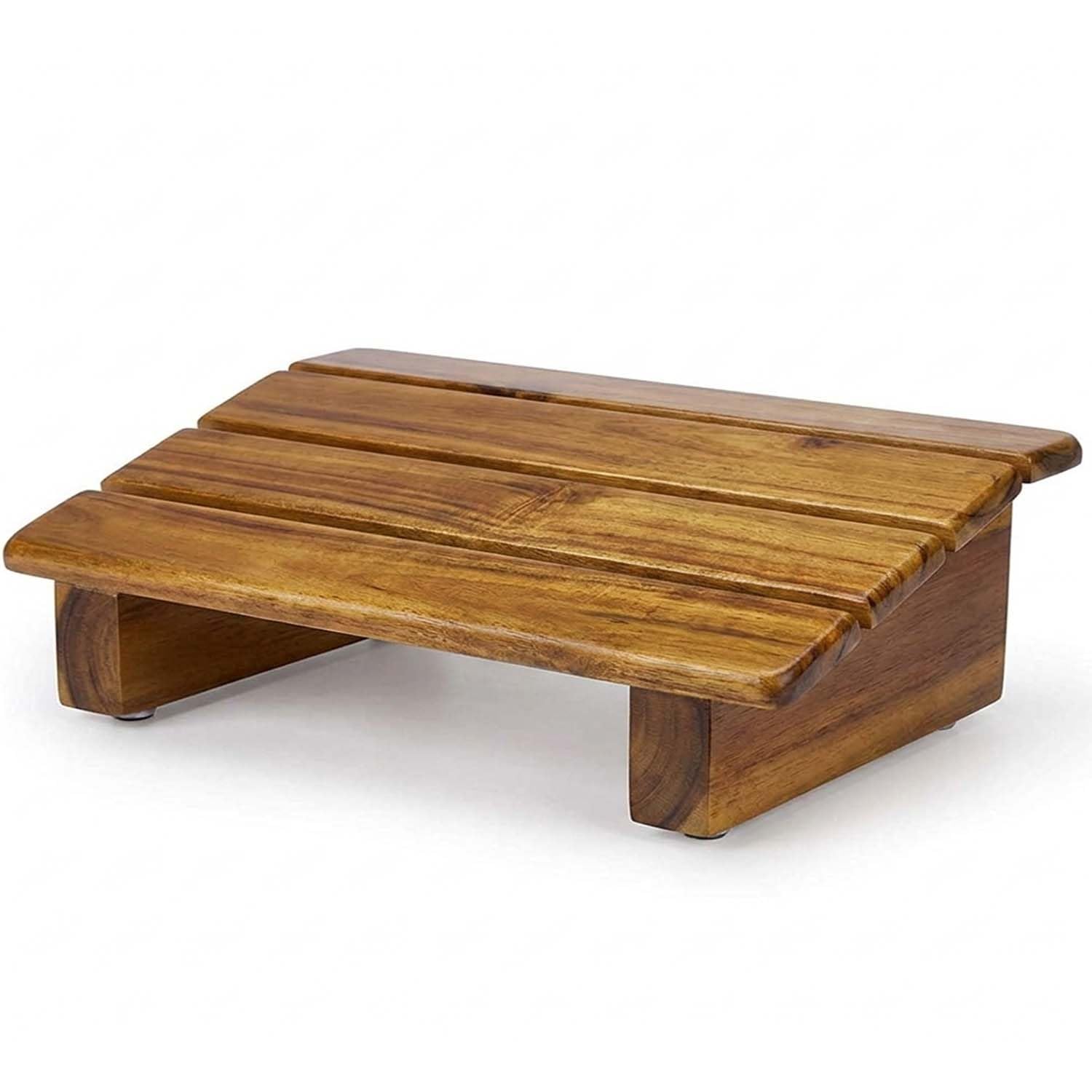 Dantawood Chair Foot Rest for Office in Natural Pine Wood | Under Desk Foot Stool, Foot Rest. Foot Rest Under Table for Office Home | Under Desk Foot Rest (Pilot- Style)size - L-12 , W- 8 , H- 4.3 inch-image-27
