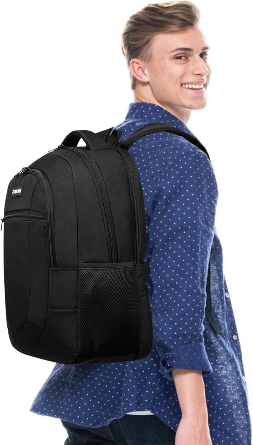 Backpack for Men and Women, School Backpack for Teen Boys, Business Travel 17.3 Inch Laptop Backpack with USB Charging Port, Water Resistant Slim Sturdy College Computer Bag Gift