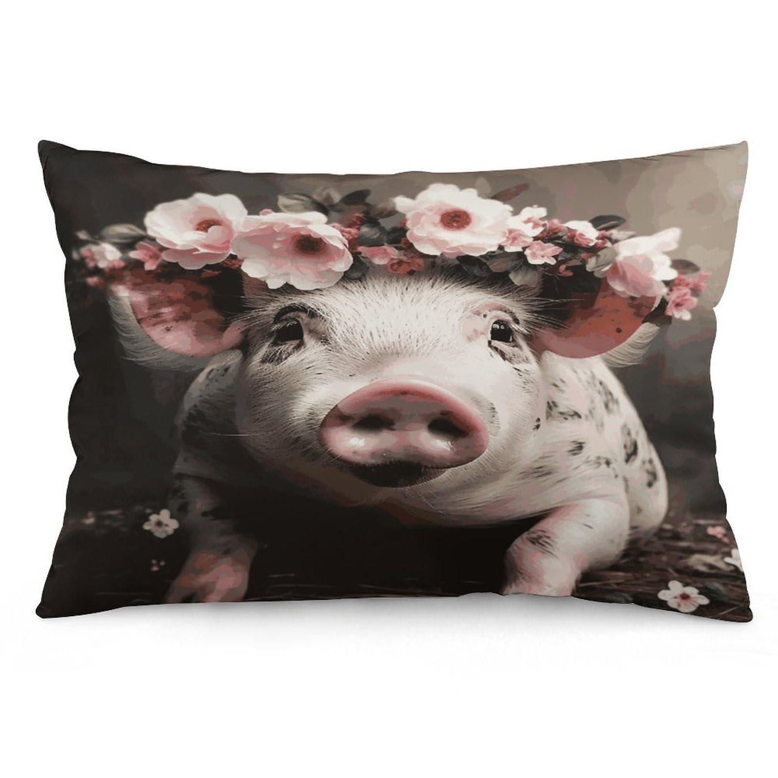 Wsoihfec Style Smiling (14) Throw Pillow Covers Decorative, Pillow Cases Soft Plush, Modern Farmhouse Boho Cushion Cover For Bed Couch Sofa Living Room Spring Decor12 X20