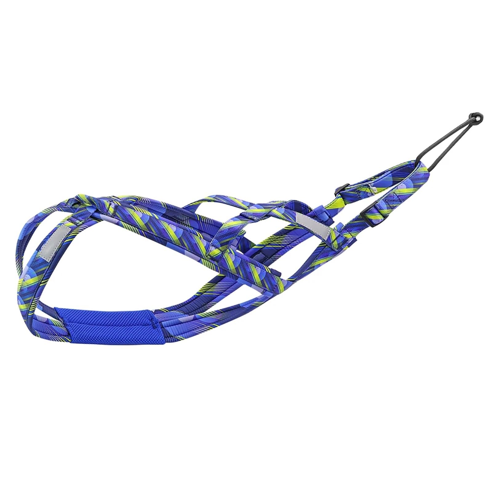 Imbracatura Per Cani Da Slitta Imbracatura for slitta trainata da cani di grossa taglia, riflettente, for animali domestici, con imbracatura a X for cani di media e grande taglia, monopattino(Blue,3XL
