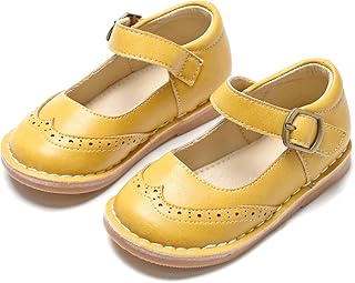 THEE BRON Toddler/Little Girls Mary Jane Flats School Party Dress Oxfords Shoes