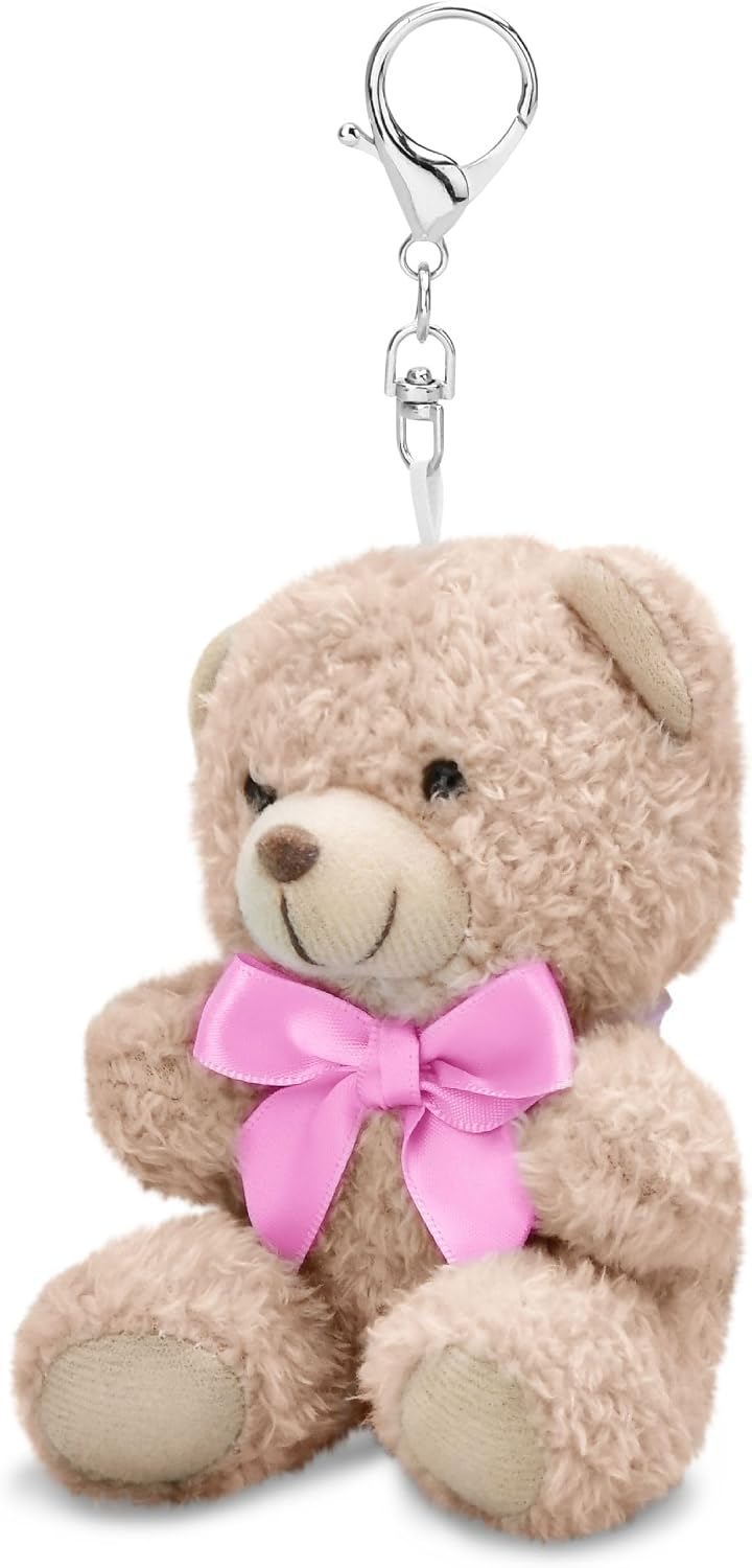 iscream Keychain Keyring Clip, Plushie Kawaii Animal Friends, Fun Fabric image 4