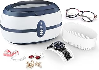 Uten Ultraschallreiniger Ultraschallreinigungsgerät brillenreinigungsgerät 600ml Ultraschallgerät für Brille Schmuck Uhren Zahnprothesen 40,000Hz