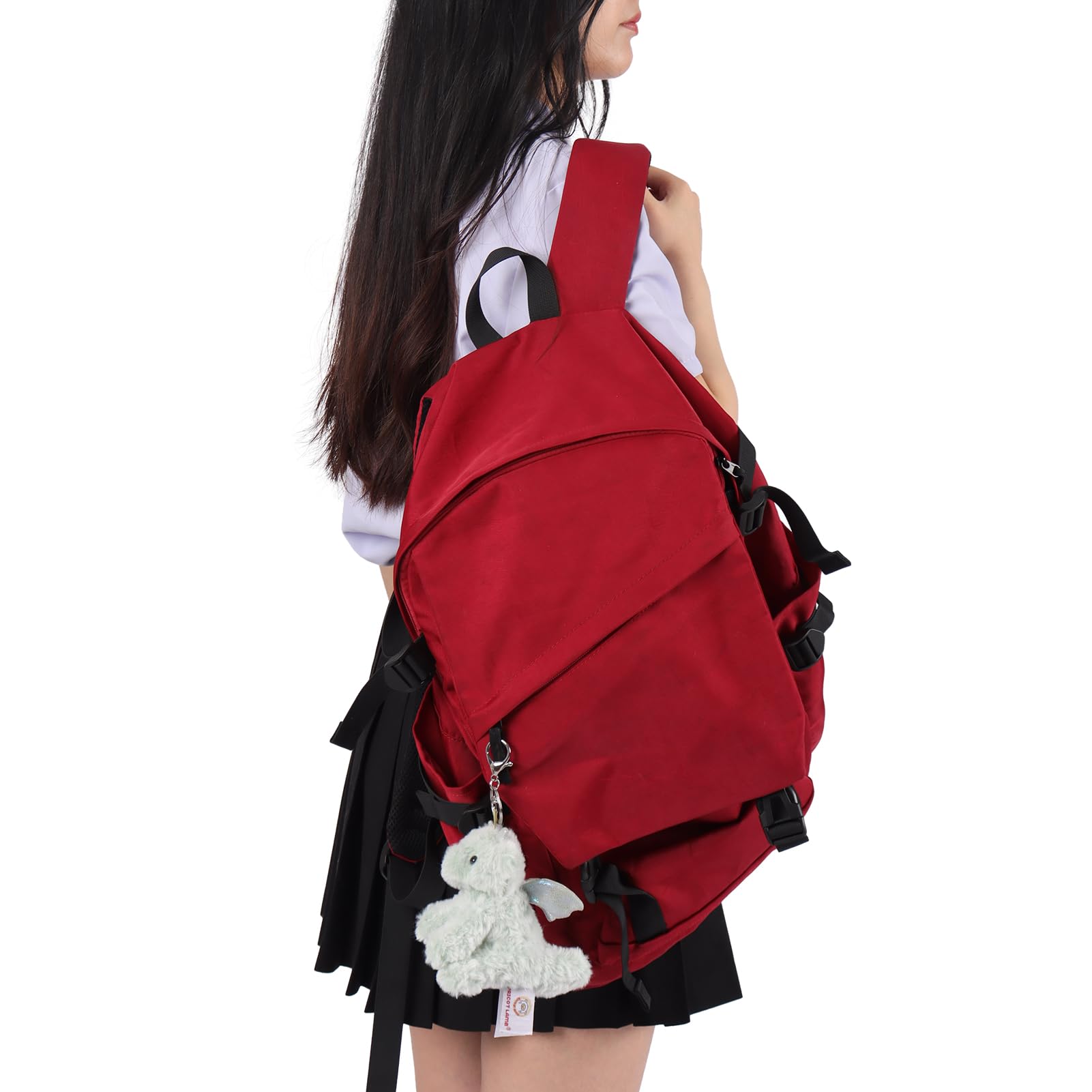 Apricot Lamb Dragon Cute Keychain, Soft Stuffed Plush Keychain Toys for Kids’ Backpack, Purse, 5 Inches