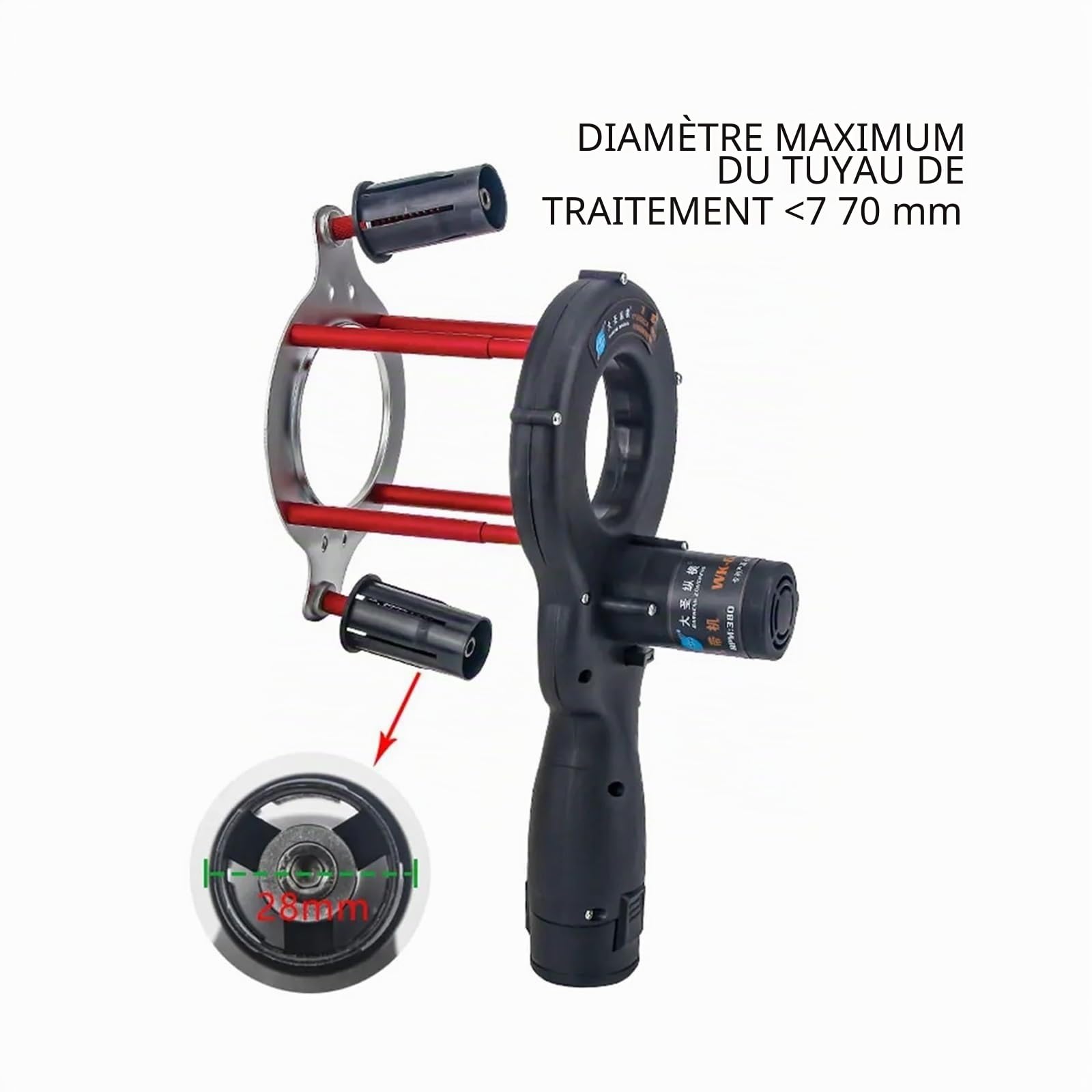 Machine d'enrouleur de bobine, Machine à enrouler le ruban de climatisation WK-600, outils électriques for enrouler les tuyaux de climatisation, enveloppe de tuyau d'isolation for climatiseur 12V pour