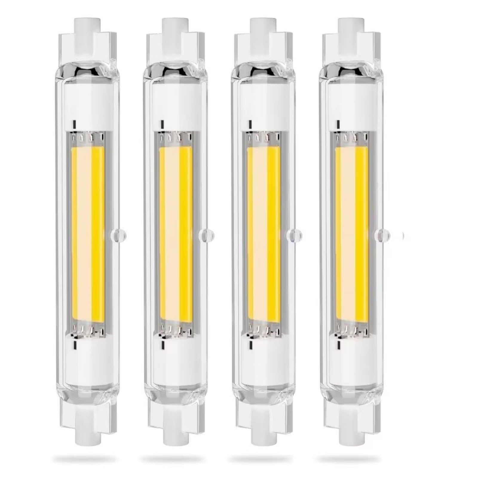 R7S LED 118mm 30W Dimmbar Birnen, R7S LED 118mm COB 30W LED Lampen Ersetzt R7S 200W 300W Halogen Leuchtmittel, R7S LED 118mm 30W Glühbirne Kaltweiß 6000K 3000LM, AC 220V-240V, 360 Grad Licht, 2pcs