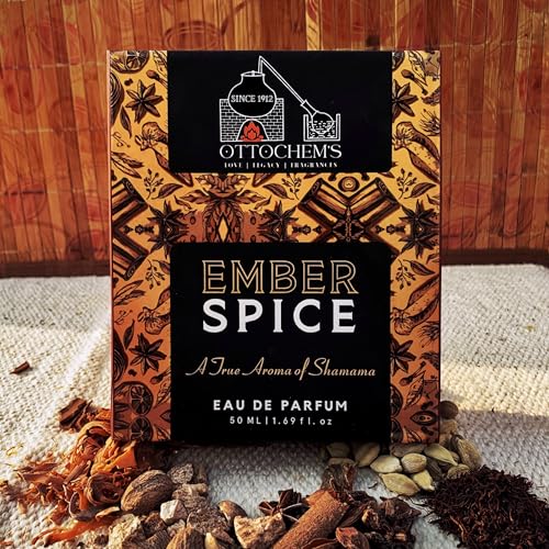Image of Ottochem Ember Spice | Warm, Spicy & Woody Eau de Parfum | Long Lasting Unisex Scent | Premium Natural Shamamatul Amber Aged Fragrance | 50ml | Best Mother's Day Gift For Mom