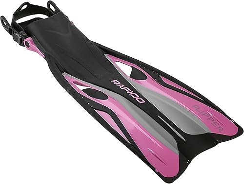 Vista 39 de Phantom Aquatics Rapido Boutique Collection Clareza Three Window Tempered Glass Lens Mask Fin Snorkel Set with Snorkeling Gear Carry Bag