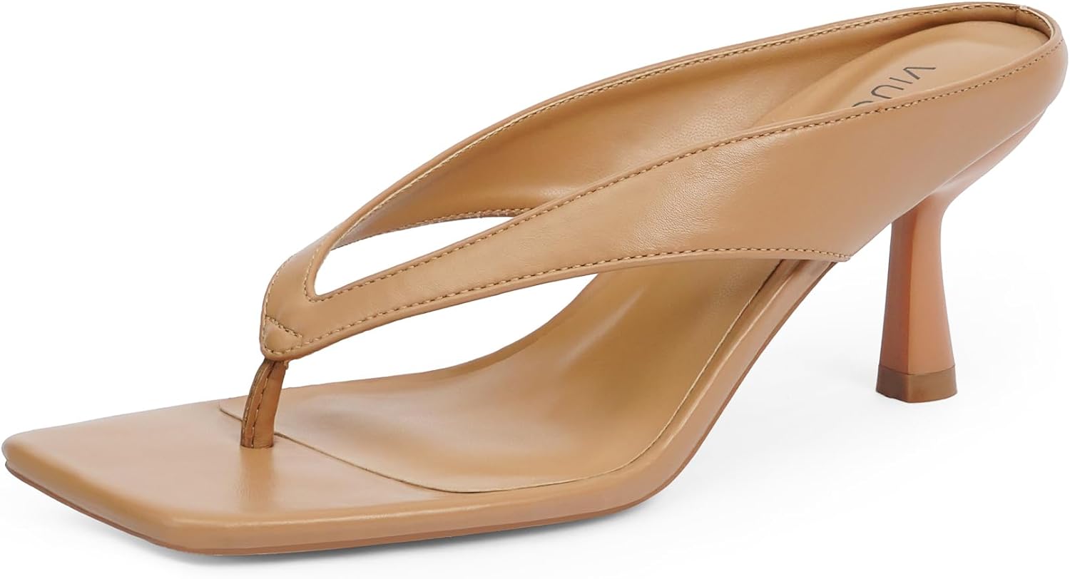 Women’s Kitten Heels Flip Flops Slip On Open Toe Low Heels Thong Square Slide Summer Fashion Party Dress Heeled Sandals for Women Women’s Kitten Heels Flip Flops Slip On Open Toe Low Heels Thong Square Slide Summer Fashion Party Dress Heeled Sandals for Women