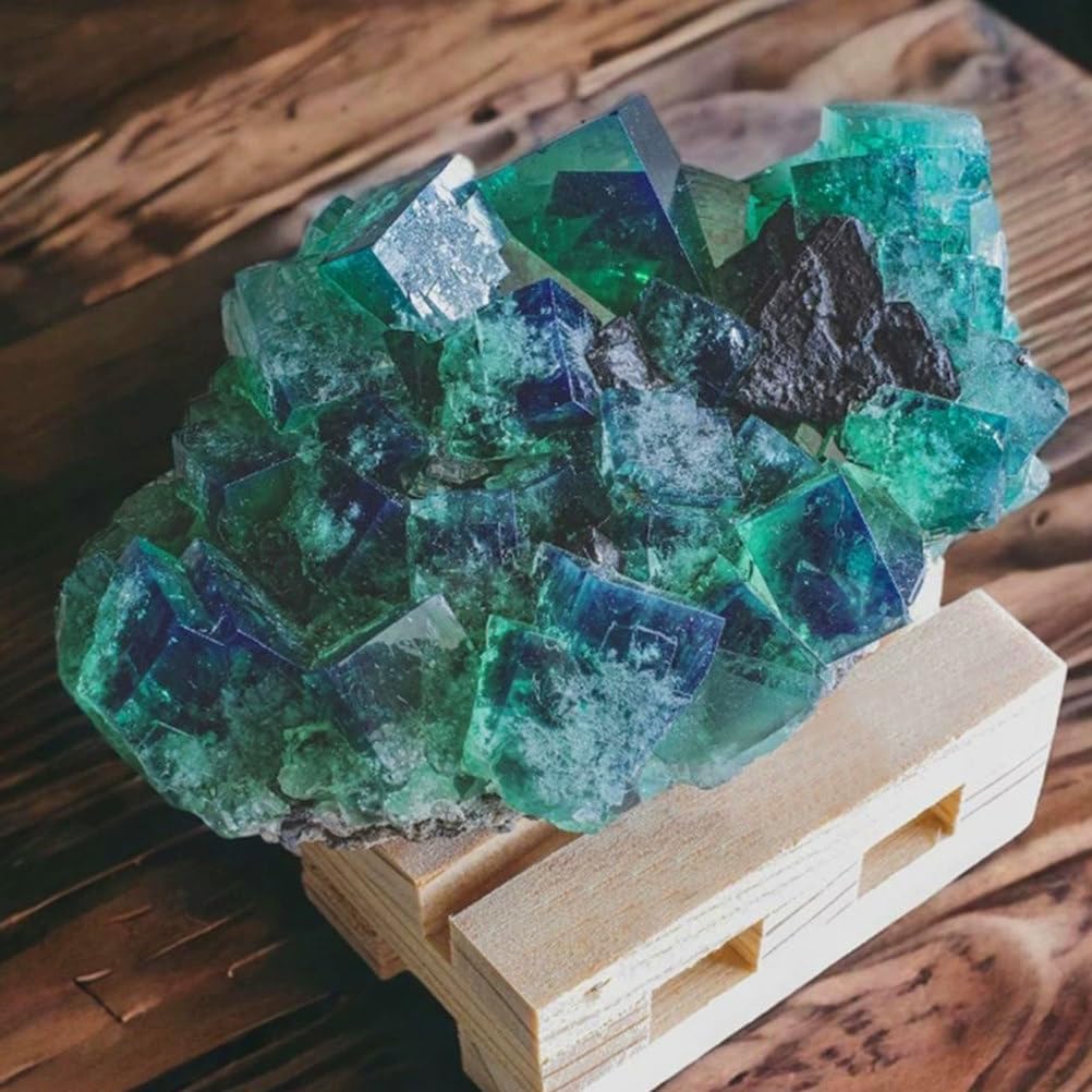Green Fluorite Crystal Cluster Geode Druzy Raw Stone Druzy Quartz Crystal for, Witchcraft, Home Decor,400~500g