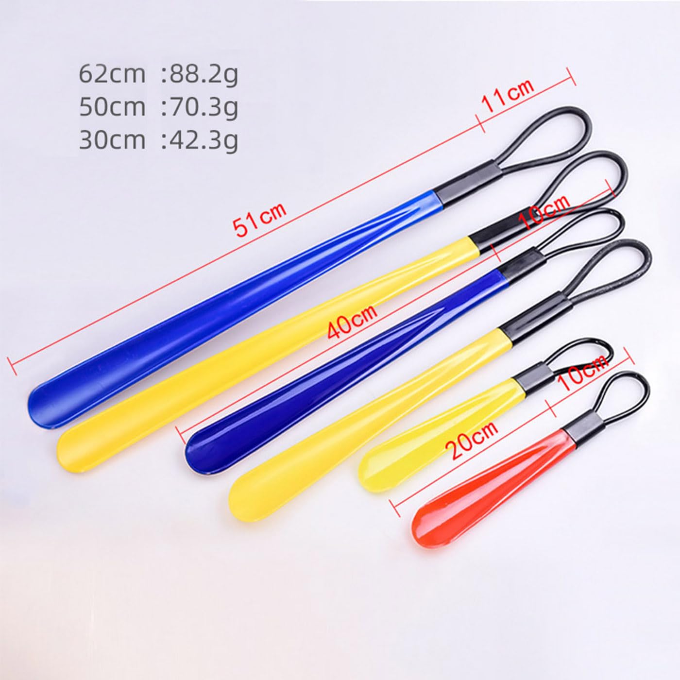 Łyżka do butów z PCV, długa rączka(Yellow 30cm)