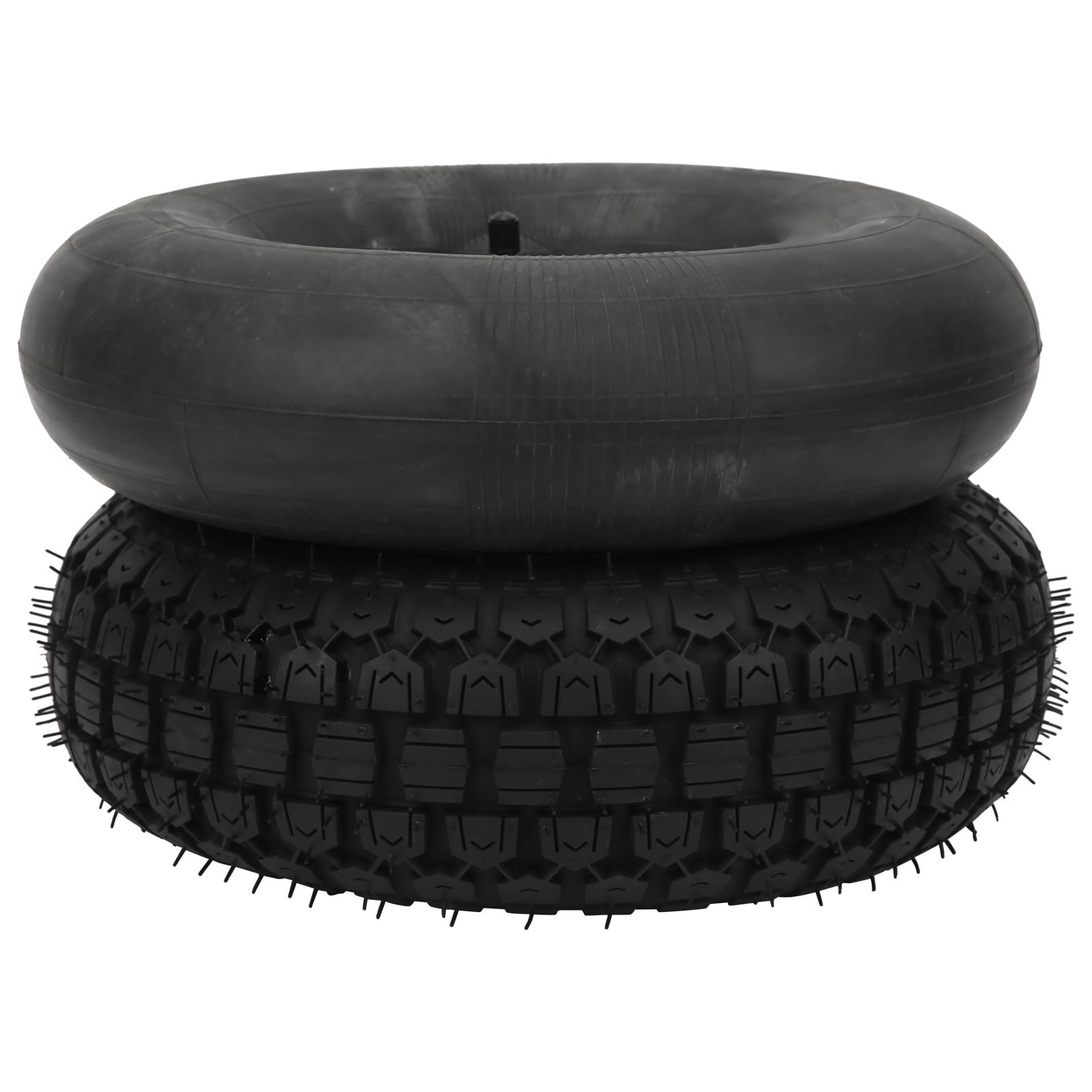 Sonew Versátil 4.10/3.50-6 Neumático para Césped de Césped de Scooter de Movilidad de Edad Avanzada con Goma Duradera y Tubo Interno Inflable para un Rendimiento óptimo