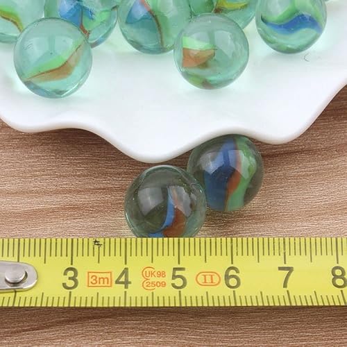 Miniatura 5 de 20 piezas de canicas de vidrio juego de rebote juguetes que rebotan, bola de vidrio para decoración de peceras