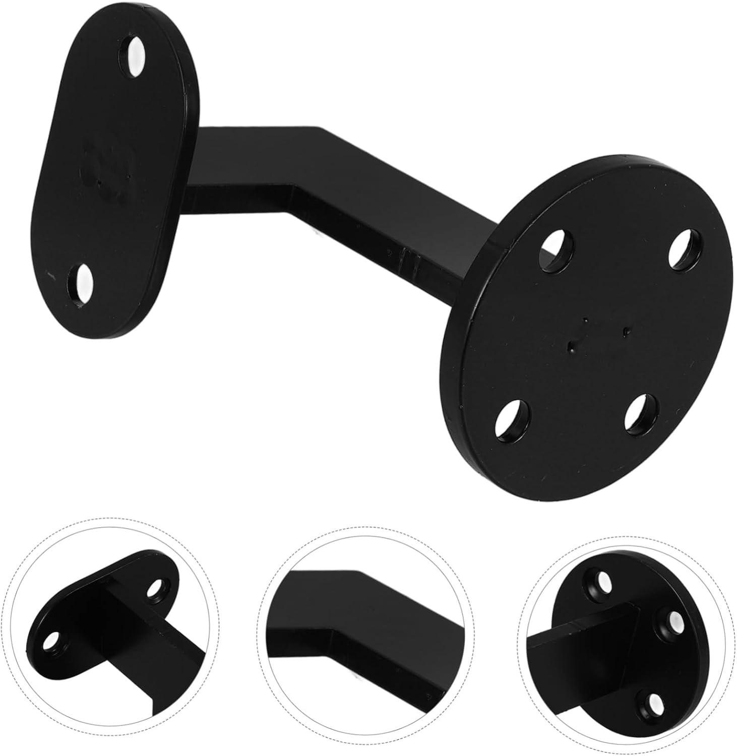 Outdoor Handrail Support Bracket Staircase Handrail Brackets Black for Stairs