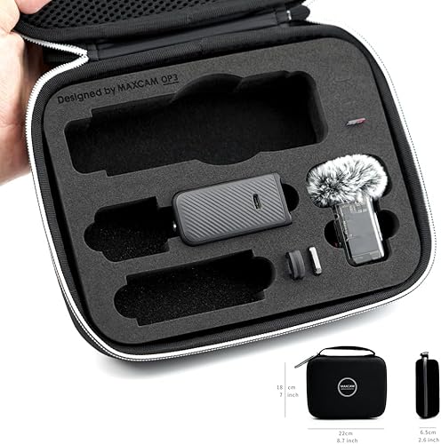 Miniatura 2 de MAXCAM Funda de transporte mediana compatible con Osmo Pocket 3 Creator Combo