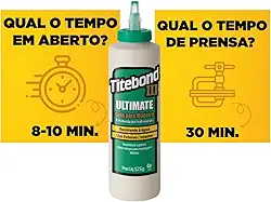 Cola TiteBond 3 Ultimate Madeira Marcenaria Luthiearia 525g