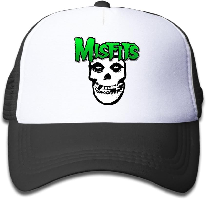 Misfits American Punk Rock Band Toddler Adjustable Snapback Hats,Unisex Strapback Hat,Cool Snapback Hat,Winter Baseball Hat Solid Colors Small Hat for Children