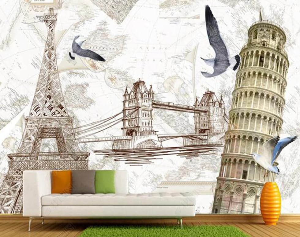 Papier peint intissé géométrie architecturale poster mural