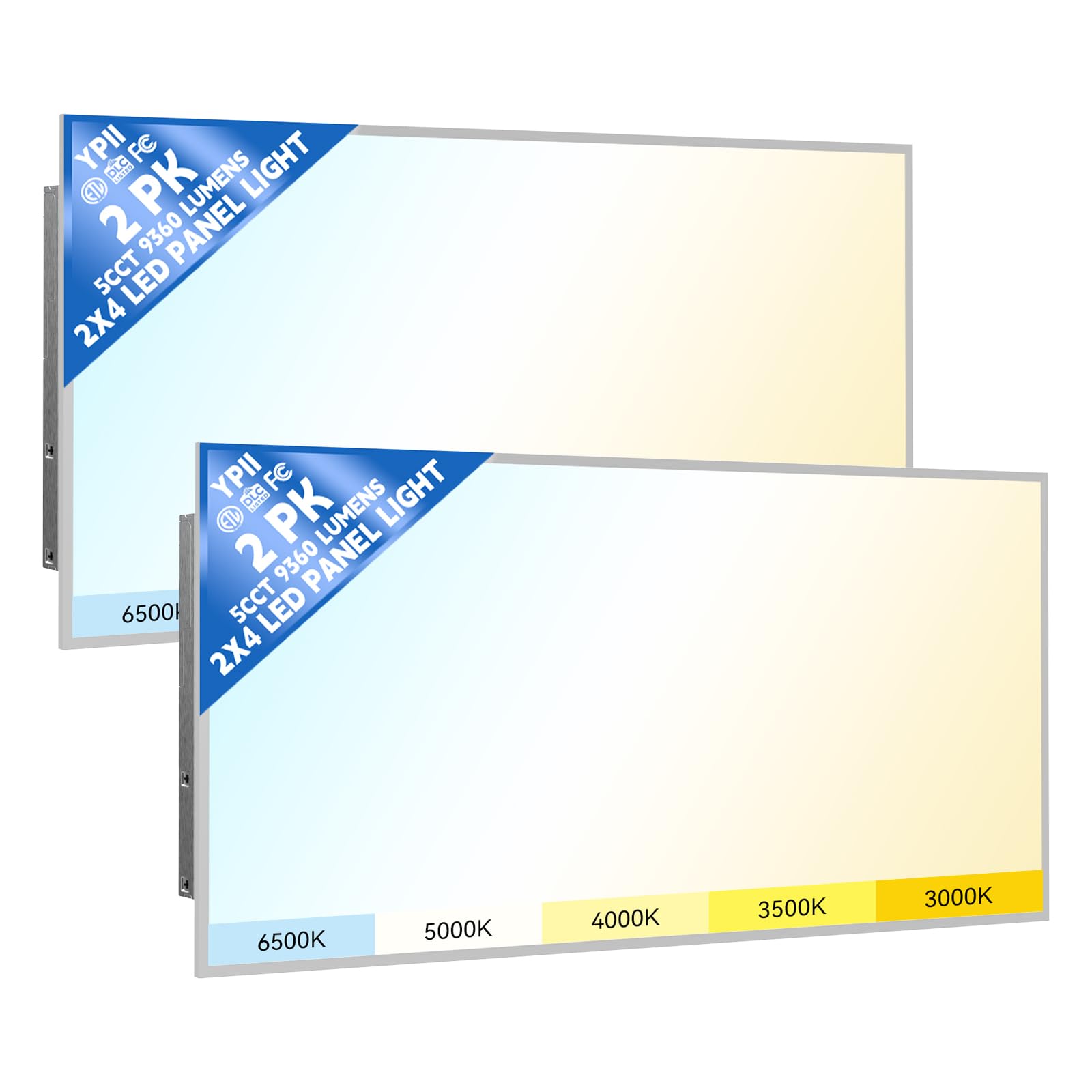 YPII 2x4 LED Flat Panel Light Drop Ceiling Fixture