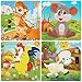 BelleStyle Puzzle di Legno, 20 Pezzi Animali da Puzzle in Legno per 3 Anni i Bambini Educazione Apprendimento Giocattoli Set di 4 (B)
