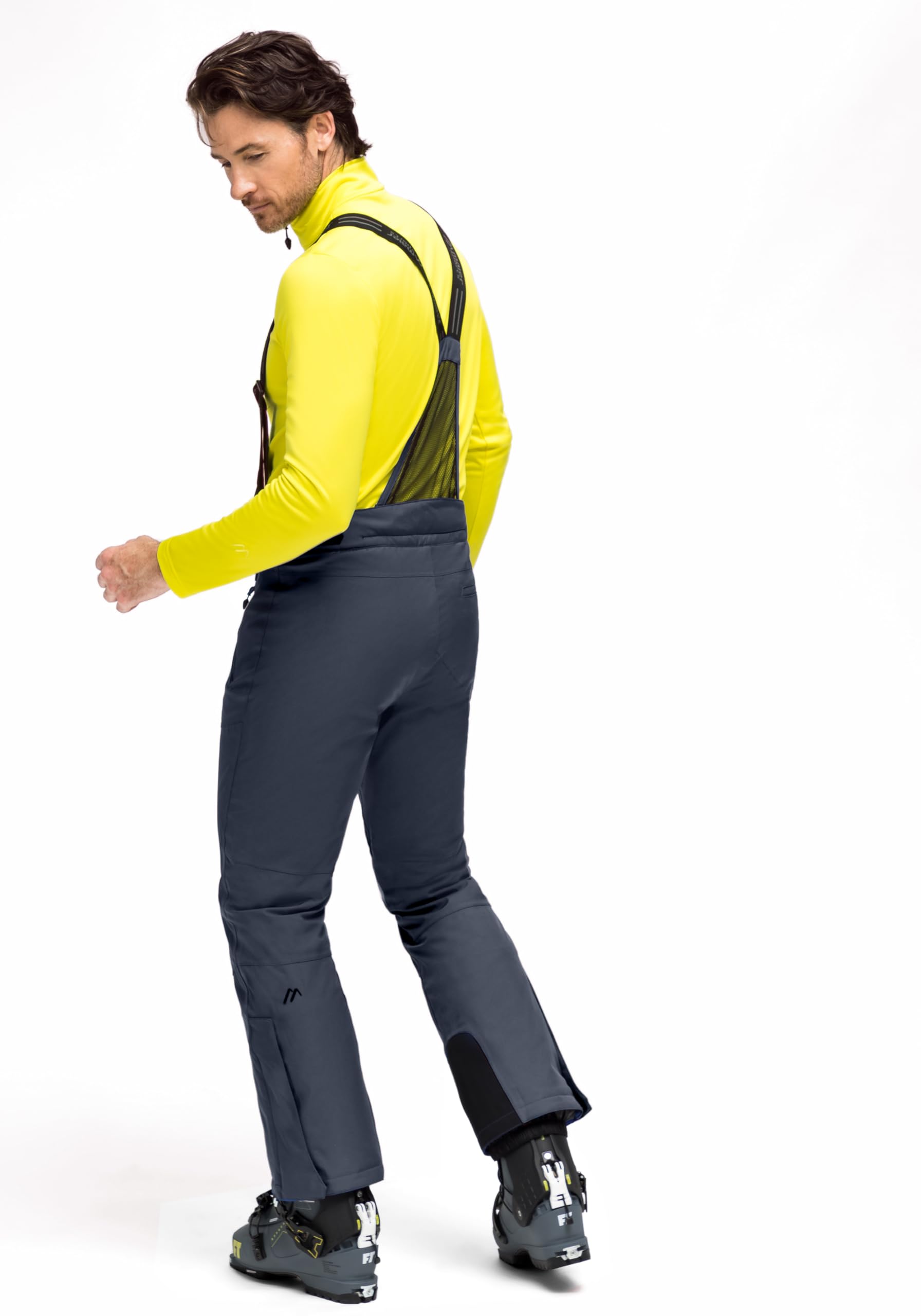 Maier Sports Anton 2 Herren Skihose wasserdichte Schneehose mit Hosenträgern Stretchmaterial mTEX Wetterschutz