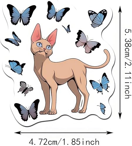 Miniatura 6 de 50 calcomanías de fantasía mágica de medianoche Kawaii para botellas de agua para niños, adolescentes, niñas, calcomanías moradas, calcomanías